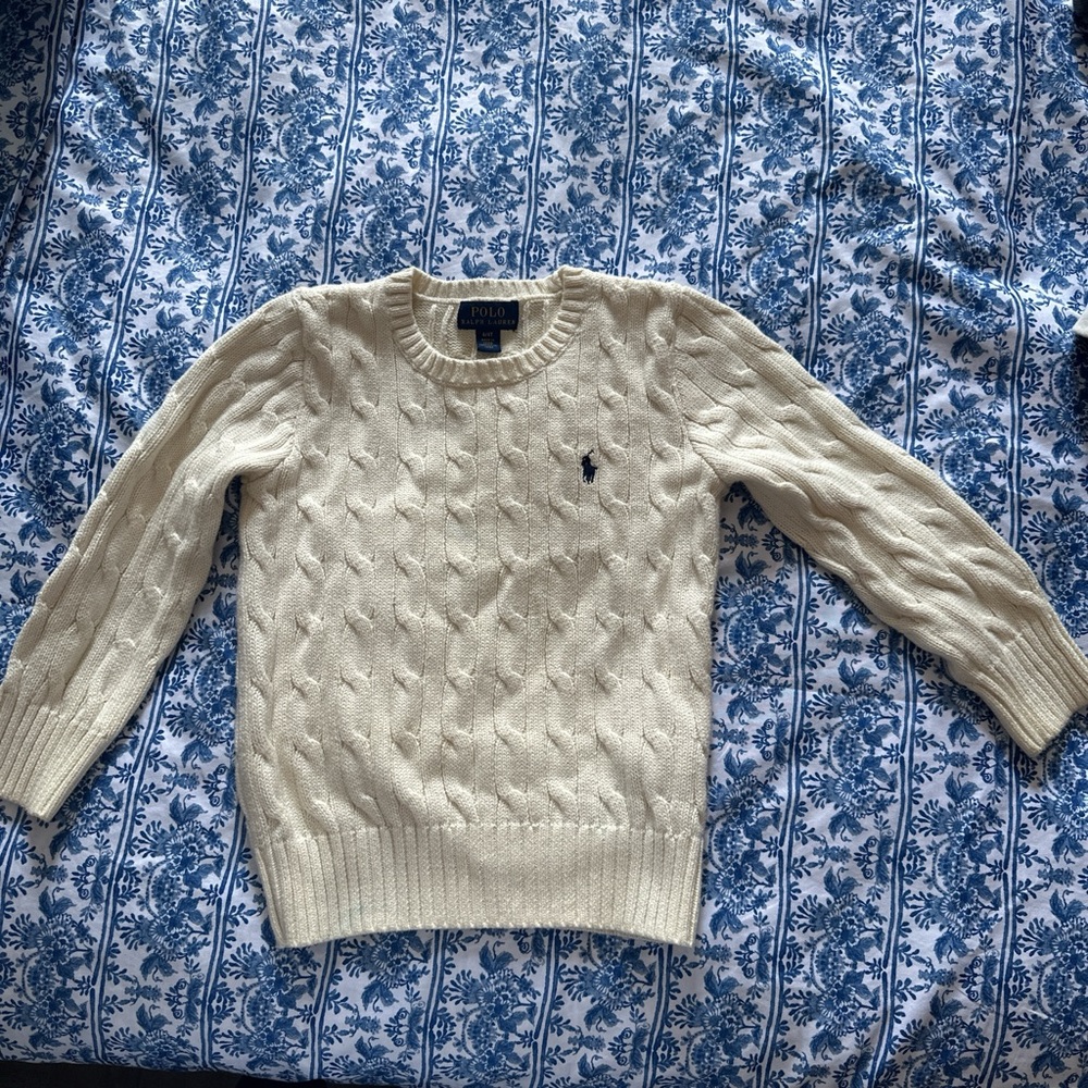 Polo by Ralph Lauren Ivory Cable Knit Sweater